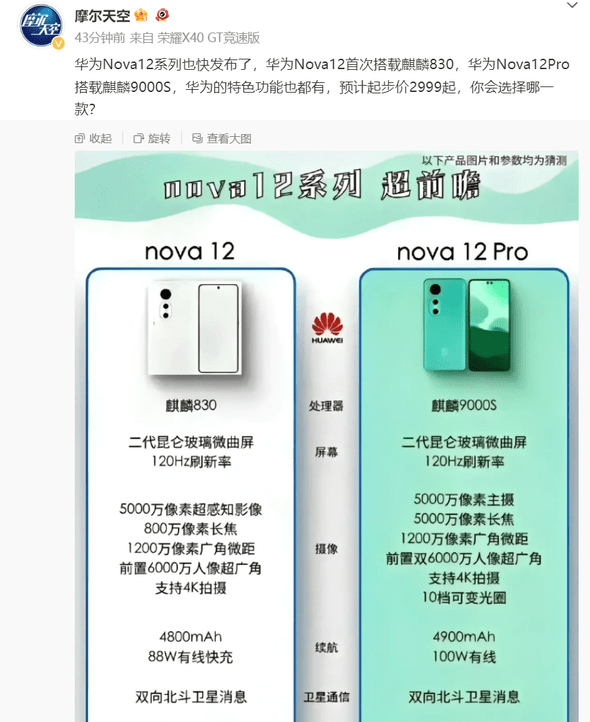 华为nova 12标准版:120Hz屏幕+强大摄影配置-第2张图片-贝塔运维 华为nova 12标准版:120Hz屏幕+强大摄影配置-第2张图片-贝塔运维